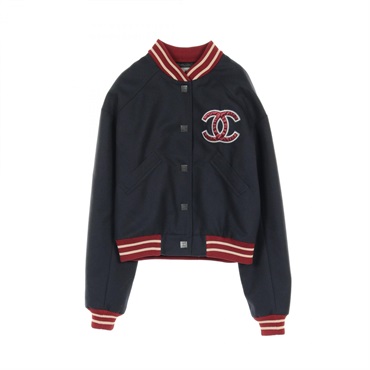 CHANEL ヴィンテージスタジアムジャケット シャネル(CHANEL)シャネル ココマーク スタジャン 衣料品 アウター