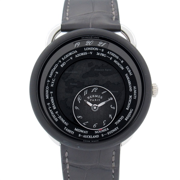 エルメス ル タン ヴォヤジャー 腕時計 時計 メンズ AR10.741.330