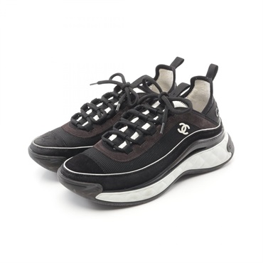 CHANEL ココマーク　モノトーン　スニーカー　靴 シャネル(CHANEL)シャネル ココマーク スニーカー 靴 レディース