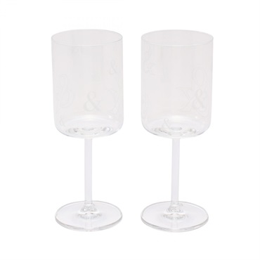 TIFFANY&Co. ティファニー アンパサンド ペアグラス ワイングラス ティファニー(TIFFANY＆CO)ティファニー アンパサンド ペア