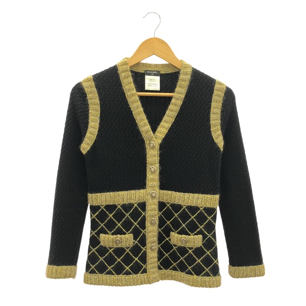 CHANELカーディガン ◇24B CCボタンがかわいい◇CHANEL カーディガン ターンロック (CHANEL