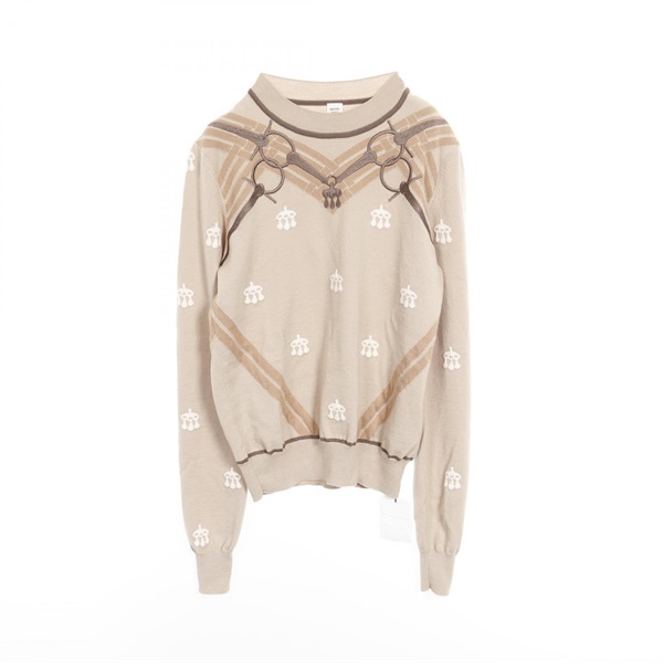 エルメス(HERMES)エルメス MORS A JOUETS 刺繍 ニット 衣料品 トップス