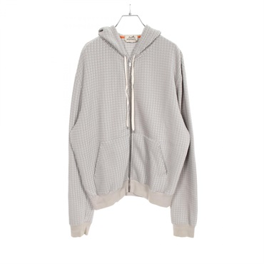 タグ付きHERMES グレージュフード付きパーカー メンズMサイズ タグ付きHERMES グレージュフード付きパーカー メンズMサイズ