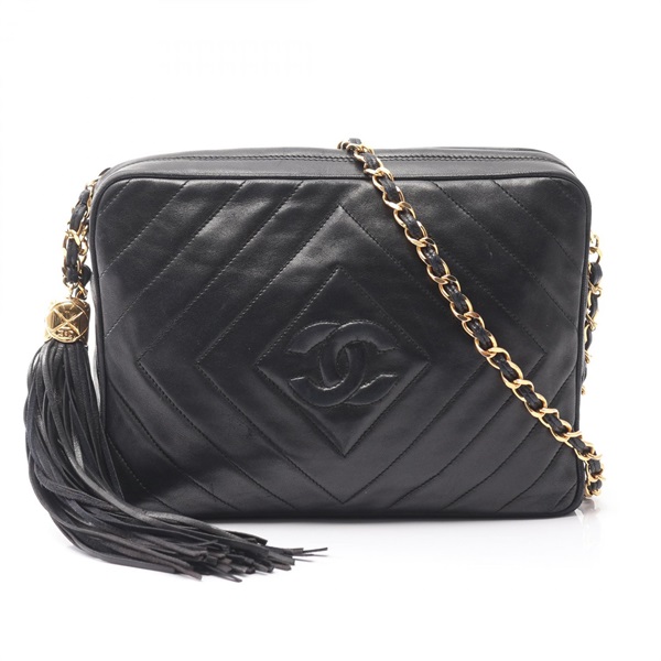 シャネル ココマーク ダイヤステッチ ショルダーバッグ バッグ レディース