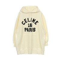 セリーヌ(CELINE)セリーヌ スパンコール ロゴ フーディ パーカー 衣料