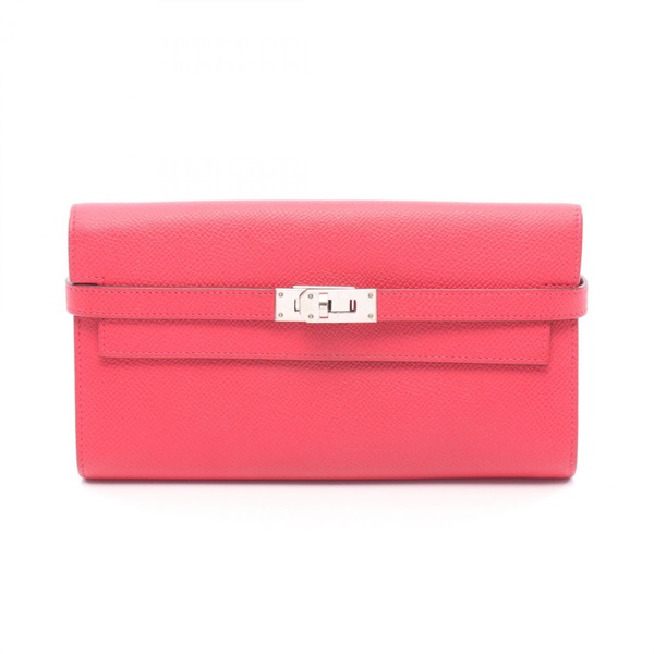 エルメス ケリーウォレット ロング ローズエクストリーム 二つ折り財布 財布 レディース