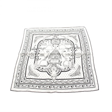 エルメス カレ55 ETRIERS BANDANA バンダナ スカーフ 衣料品 レディース H044351S