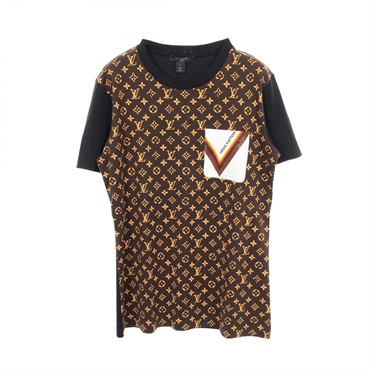 ルイ・ヴィトン レトロモノグラム ポケット付き 半袖Tシャツ 衣料品 トップス レディース RW202W YCX FJTS14