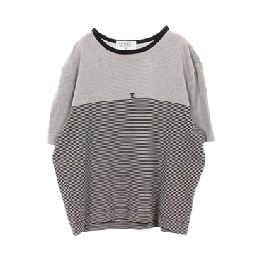 シャネル ココマーク ボーダー 半袖Tシャツ 衣料品 トップス レディース P08622V00338
