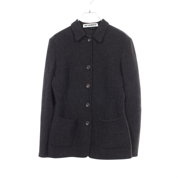 JIL SANDER ジルサンダー ヘリンボーン コート 【サイズ46】 ウール ジルサンダー(JIL SANDER)ジルサンダー ヘリンボーン その他ジャケット