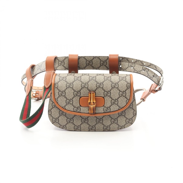 グッチ(GUCCI)グッチ バンブー 1947 ミニ ベルトバッグ ウエストバッグ 