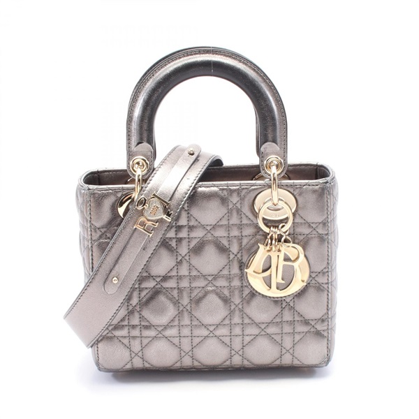 ディオール LADY DIOR MY ABCDIOR レディディオール スモール カナージュ ハンドバッグ バッグ レディース M0538OWEC