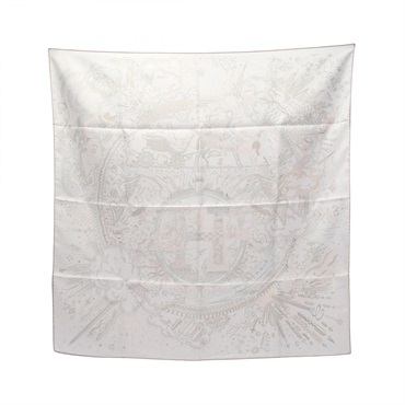 エルメス(HERMES)エルメス カレ90 PLEASE HOLD THE LINE スカーフ 衣料