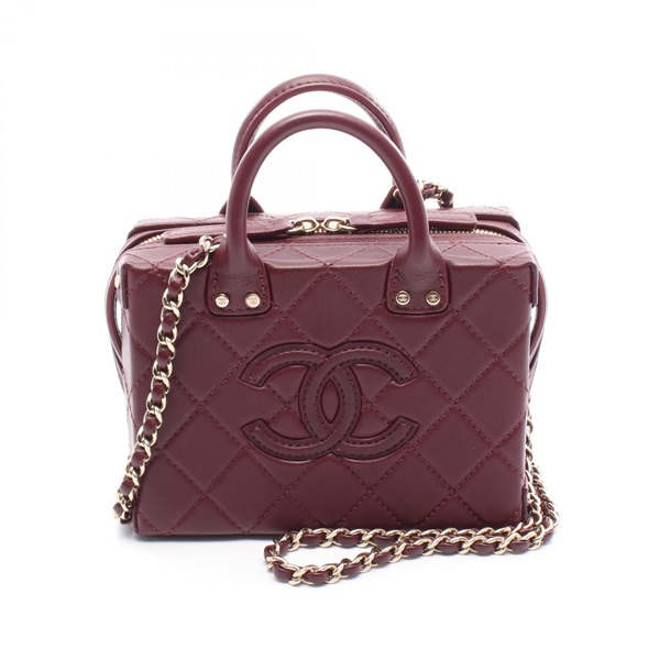 シャネル スモール ヴァニティケース マトラッセ ショルダーバッグ バッグ レディース AS3344