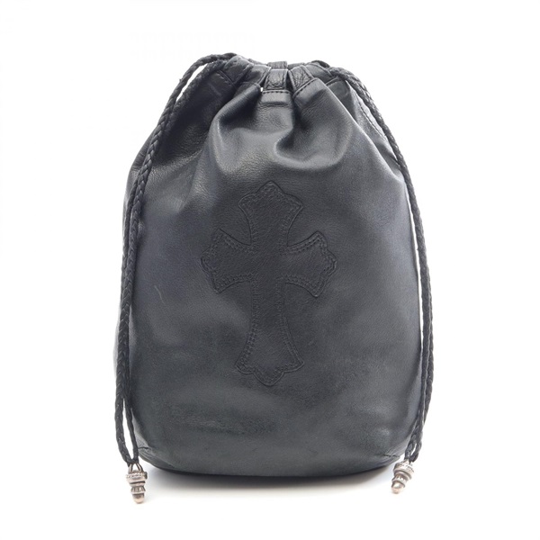 クロムハーツ クロスパッチ ドローストリングサック 巾着 ポーチ バッグ メンズ