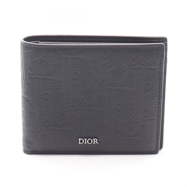 新品未使用クリスチャンルディオール 折り長財布 シボ革 ロゴ金具 ブラック バイセル公式】クリスチャンディオール ロゴ 二つ折り 長財布