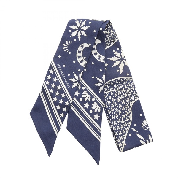 エルメス(HERMES)エルメス ツイリー Les Leopards Bandana スカーフ