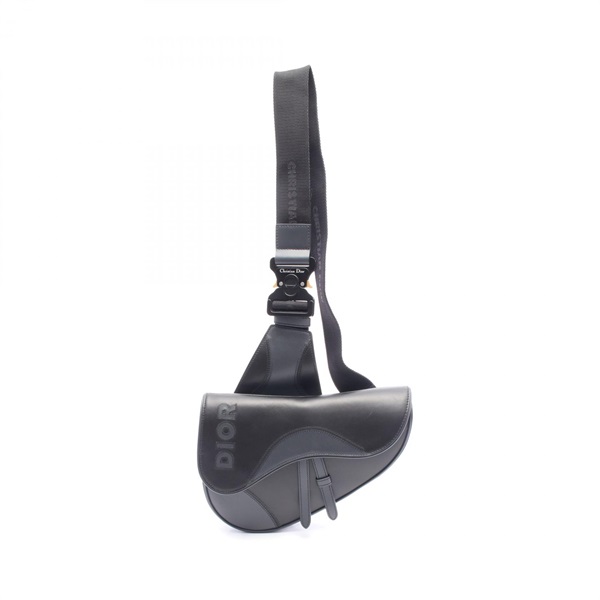 ディオール Dior SADDLE サドル ウエストバッグ ボディバッグ バッグ レザー レディース ブラック系 / グレー系 1ADPO130MDE 【中古】 ディオール(Dior)ディオール SADDLE サドル ウエストバッグ ボディ