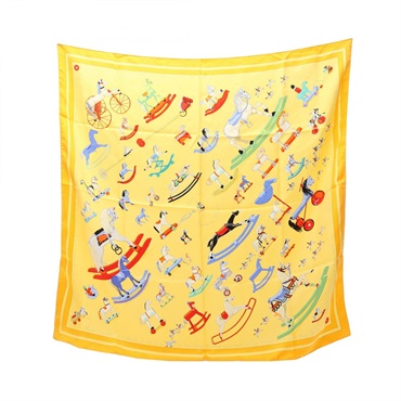 エルメス カレ90 Raconte moi Le Cheval スカーフ 衣料品 レディース