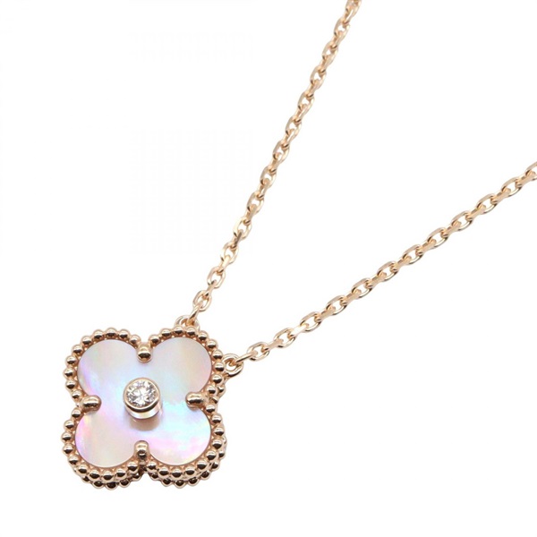 ヴァンクリーフ＆アーペル ヴィンテージアルハンブラマザーオブパール 1PD ネックレス ジュエリー レディース VCARPMOP00