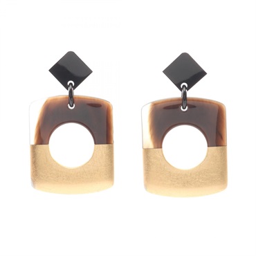 エルメス ダルヴァ バイカラー ピアス ジュエリー レディース