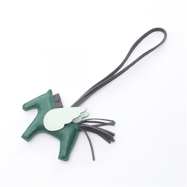 エルメス ロデオペガサスPM ヴェールモワイヤン アルドワーズ ヴェールペパーミント チャーム アクセサリー レディース