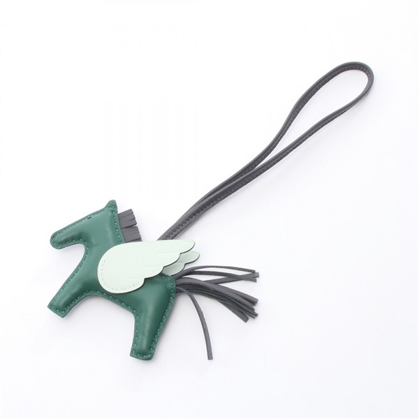 エルメス ロデオペガサスPM ヴェールモワイヤン アルドワーズ ヴェールペパーミント チャーム アクセサリー レディース