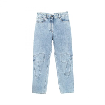 シャネル ココマークボタン リボン デニムパンツ 衣料品  ボトムス レディース P80580V73058