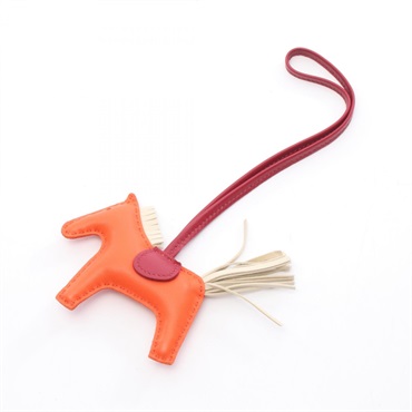 エルメス ロデオPM オレンジポピー クレ ルビー チャーム アクセサリー レディース