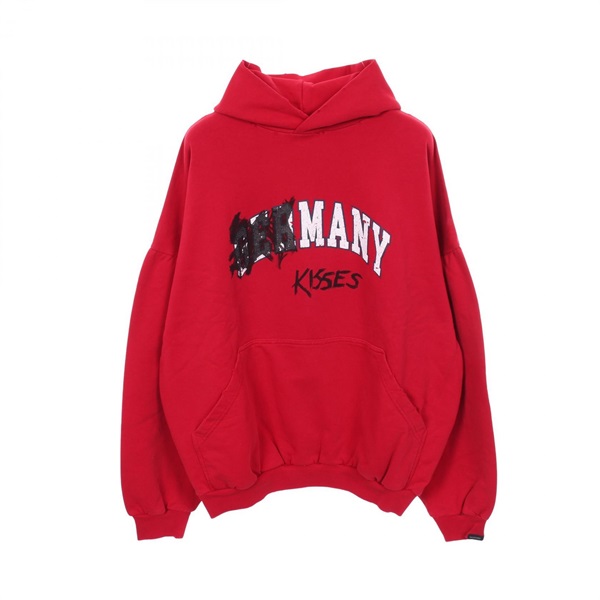 バレンシアガ MANY KISSES パーカー 衣料品 トップス メンズ レディース 761458