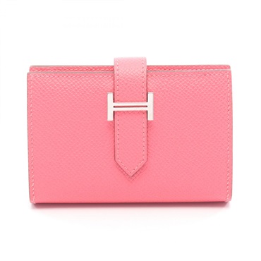 エルメス ベアンミニ ローズアザレ カードケース アクセサリー レディース