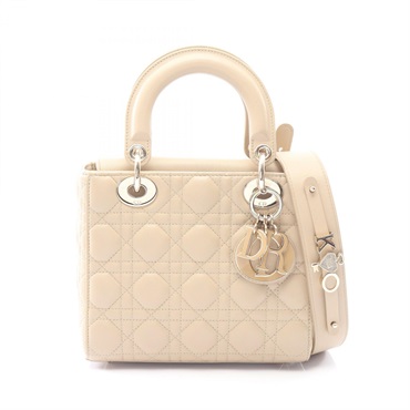 ディオール LADY DIOR MY ABCDIOR レディディオール スモール カナージュ 2WAY ハンドバッグ バッグ レディース
