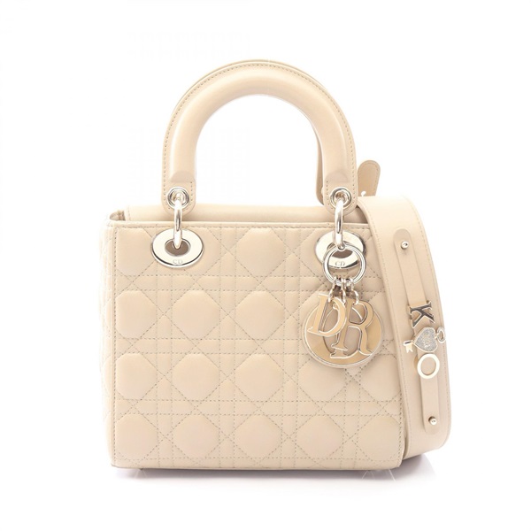 ディオール LADY DIOR MY ABCDIOR レディディオール スモール カナージュ 2WAY ハンドバッグ バッグ レディース