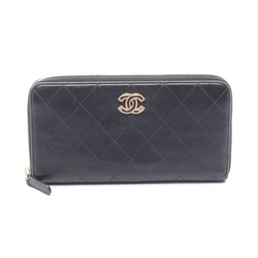 シャネル マトラッセ ココマーク ラウンド長財布 ラウンド長財布 財布 レディース