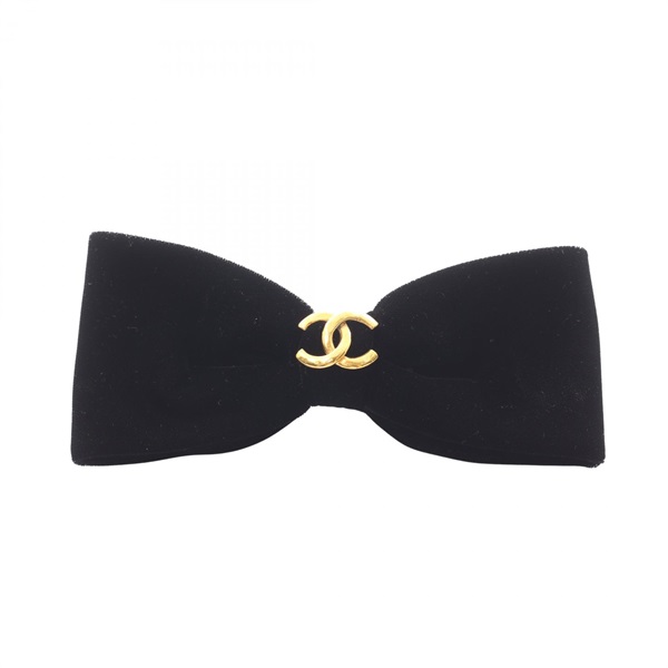 シャネル ココマーク リボン バレッタ アクセサリー レディース