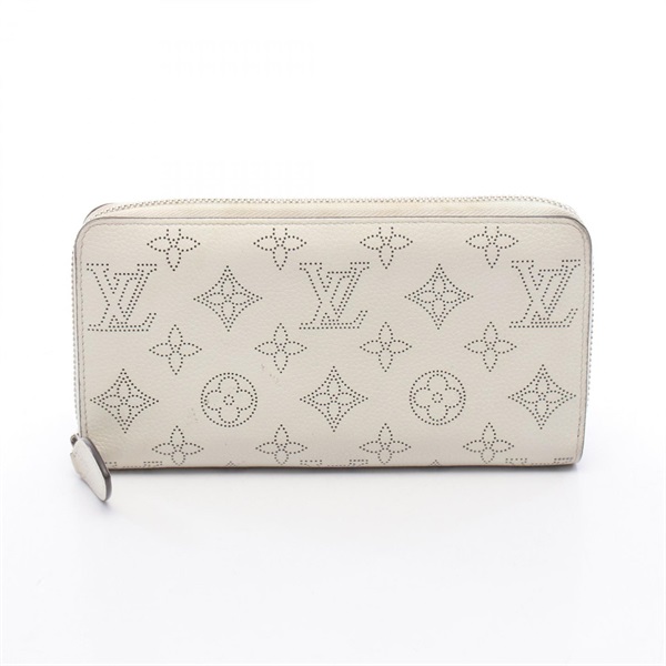 ルイ・ヴィトン ジッピーウォレット マヒナ ブロン ラウンド長財布 財布 レディース M82364