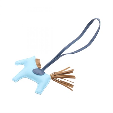 HERMES エルメス チャーム ロデオPM セレステ クラフト ブルードマルト エルメス(HERMES)エルメス ロデオPM セレステ クラフト ブルードマルト