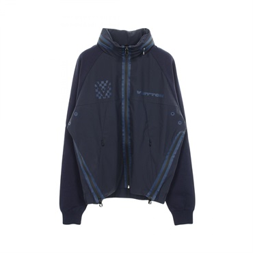 ルイ・ヴィトン LOUIS VUITTON 37TH AMERICA'S CUP ニット切替 フード付き ブルゾン 衣料品 アウター ナイロン メンズ ネイビー系 RM242MH MTX HRY56W 【中古】 ルイ・ヴィトン(LOUIS VUITTON)ルイ・ヴィトン 37TH AMERICA'S CUP