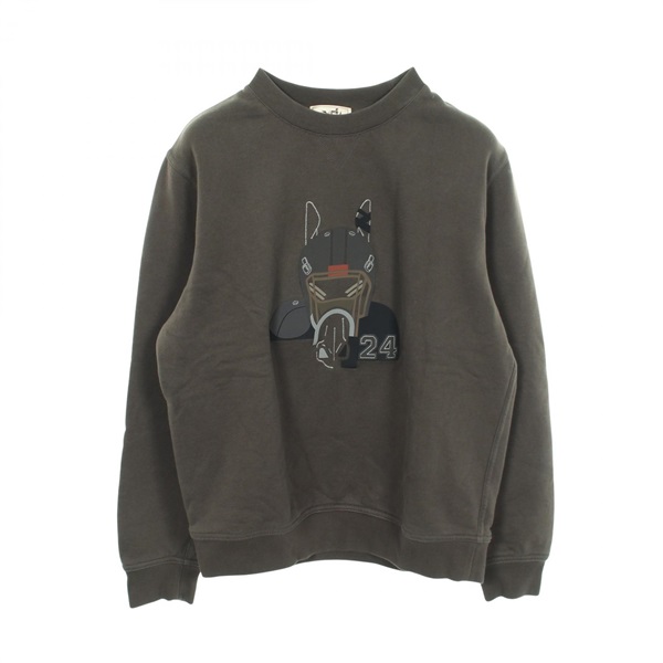エルメス Quarterb'H 裏起毛 スウェット 衣料品 トップス メンズ