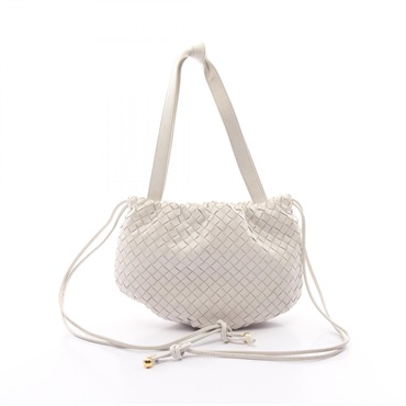 B0811 BOTTEGA VENETA ボッテガヴェネタ メンズ 編み込み イントレチャート トートバッグ セミショルダーバッグ ブラック ミドルサイズ