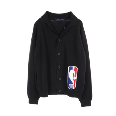 『未使用品』LOUIS VUITTON エンブロイダードウールカーディガン　M LOUIS VUITTON - 美品 ルイ ヴィトン ワッペン ウール サイズ4L