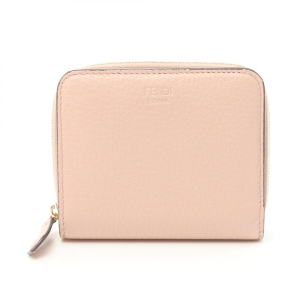 フェンディ FENDI 2つ折り財布 8M0407 - レザー ピンク×レッド 