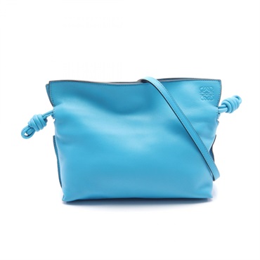 LOEWE 青 フラメンコ　ショルダーバッグ LOEWE ロエベ ショルダーバッグ FLAMENCO CLUTCH フラメンコクラッチ