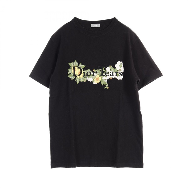 【美品】Christian Dior 花柄 ノースリーブ カットソー M ディオール 21SS Oversized Dior Flowers Tee コットン フラワーロゴ