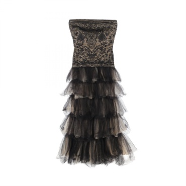 ☆美品☆TADASHI SHOJI ホルターネックトップス　フリル　サイズ4 黒 タダシショージ(TADASHI SHOJI)タダシショージ ワンピース 衣料