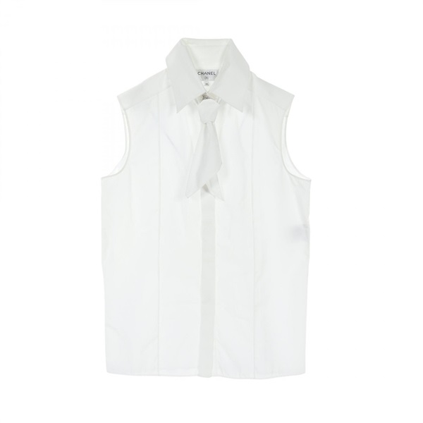 CHANEL/シャネル 半袖 ホワイト ショート丈 ブラウス a_224 CHANEL/シャネル 半袖 ホワイト ショート丈 ブラウス a_224 楽天