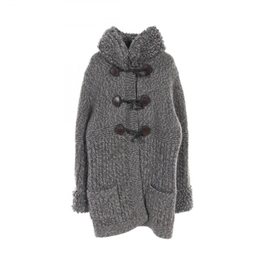 CHANEL(シャネル) ツイード調　ニットダッフルコート　アウター シャネル(CHANEL)シャネル ダッフルコート 衣料品 アウター レディース