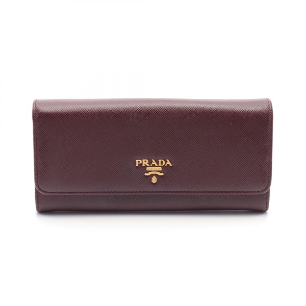 PRADA バーガンディ 長財布