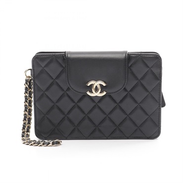 CHANEL 逆輸入品ブラック バッグ シャネル 2wayトートバッグ ブラック AP3129 カーフスキン