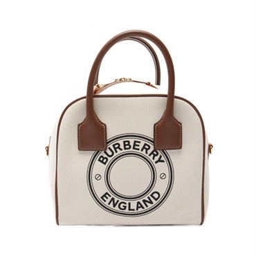 新品】BURBERRYバーバリー プリントレザー キューブ ボストン 新品】BURBERRYバーバリー プリントレザー キューブ ボストン